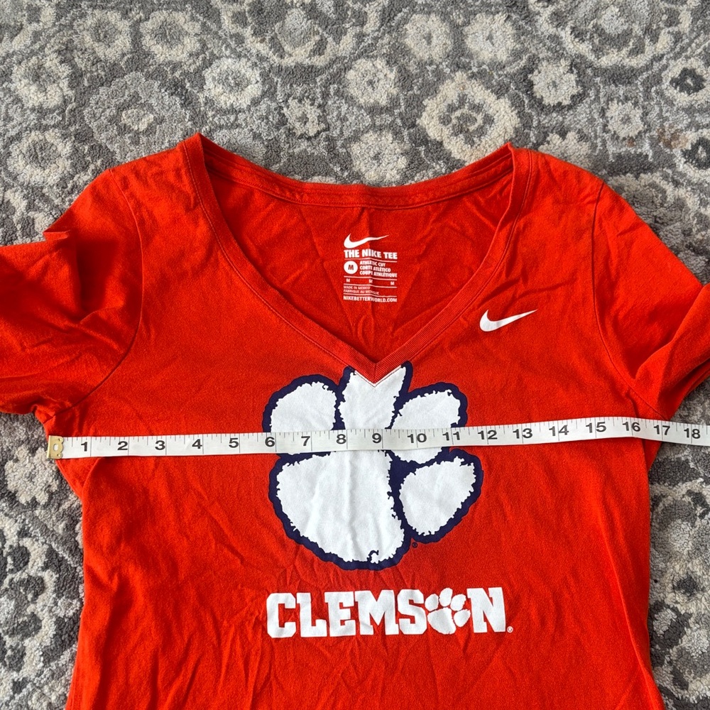 Worn Once Nike Athletic Fit Orange Clemson Long Sleeve Shirt - Picture 3 of 6